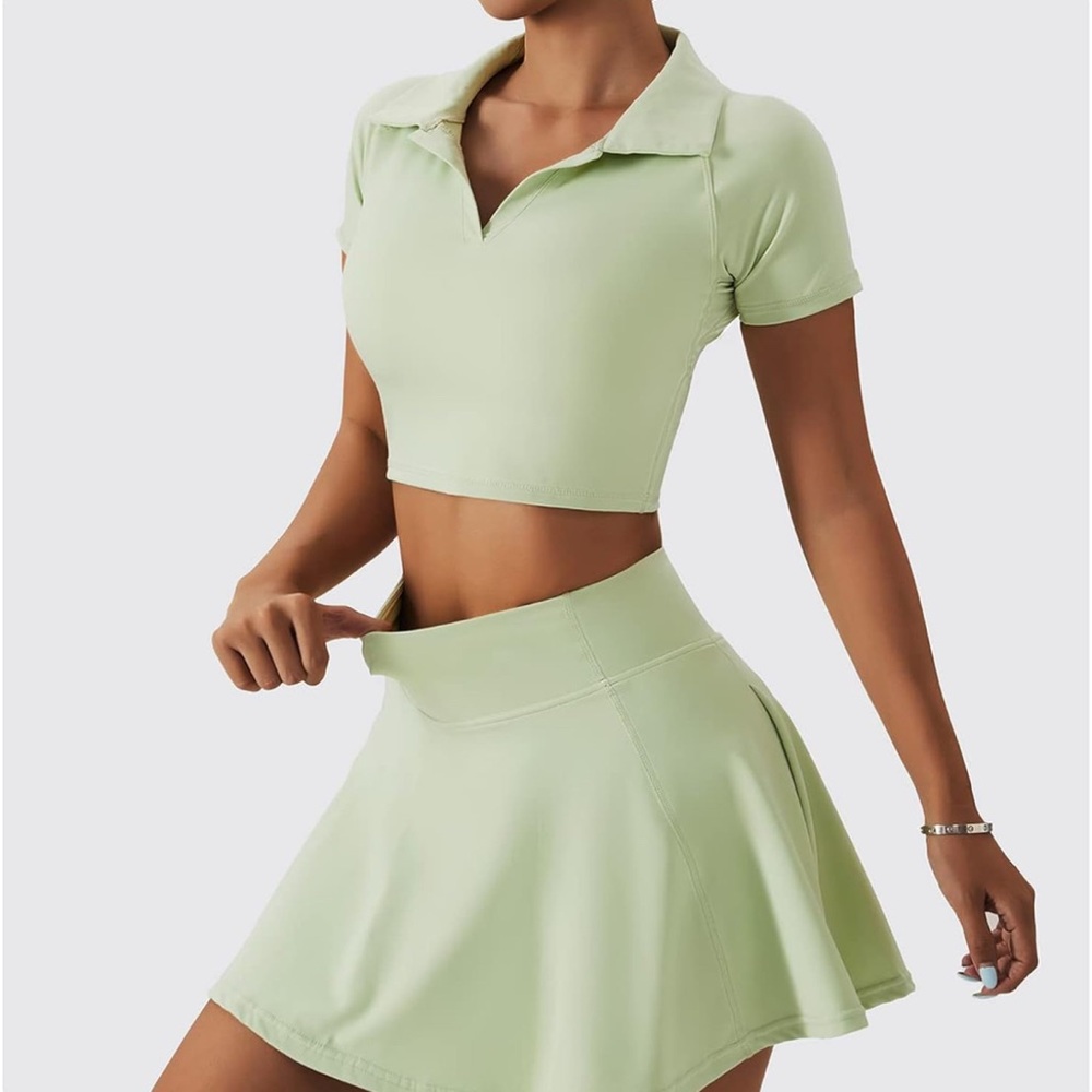 Mint Green Women's Skirt Set - Picture 6 of 6